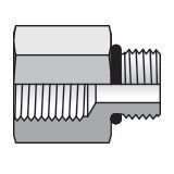 Pipe Adapter - SAE-ORB to Metric Straight Thread - Straight